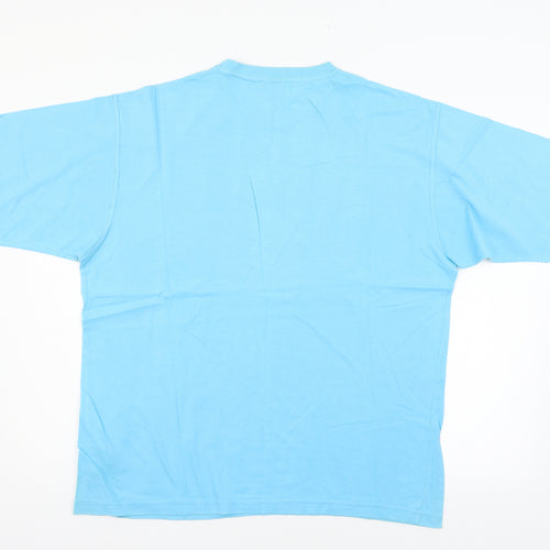 Casual Club Mens Blue  Jersey  T-Shirt Size L