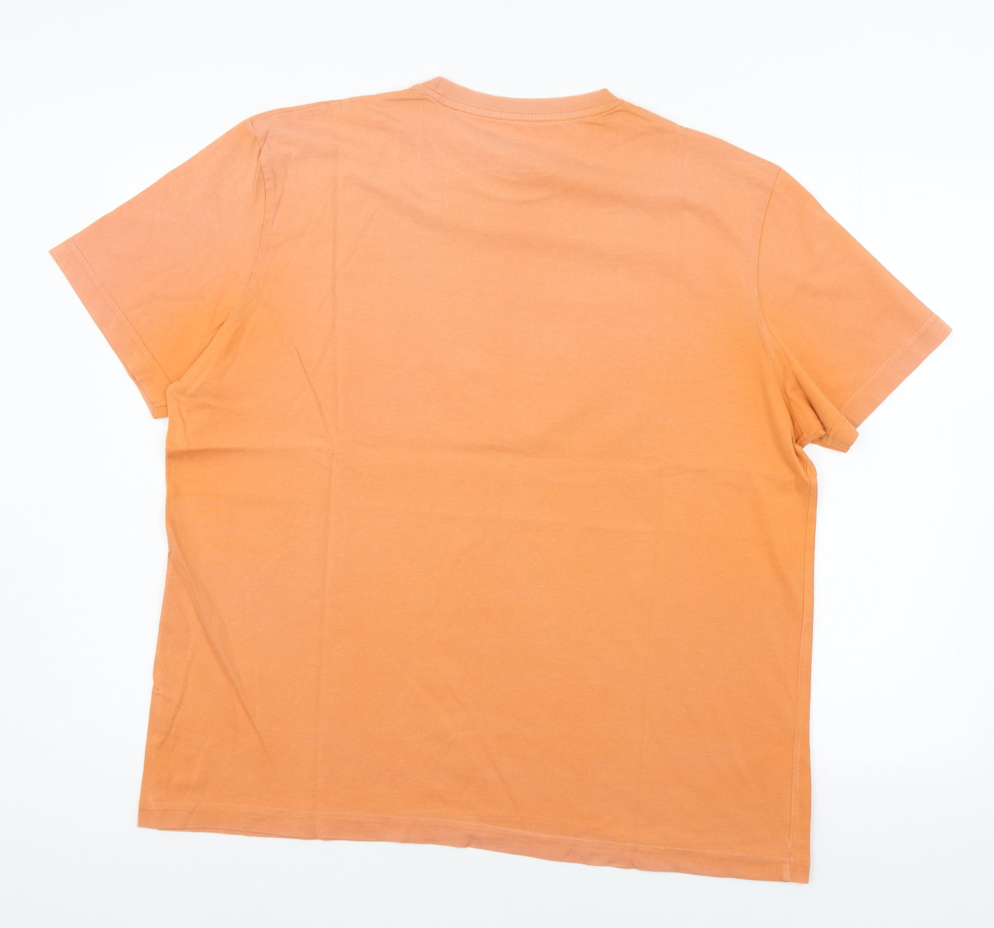 TU Mens Orange  Jersey  T-Shirt Size L