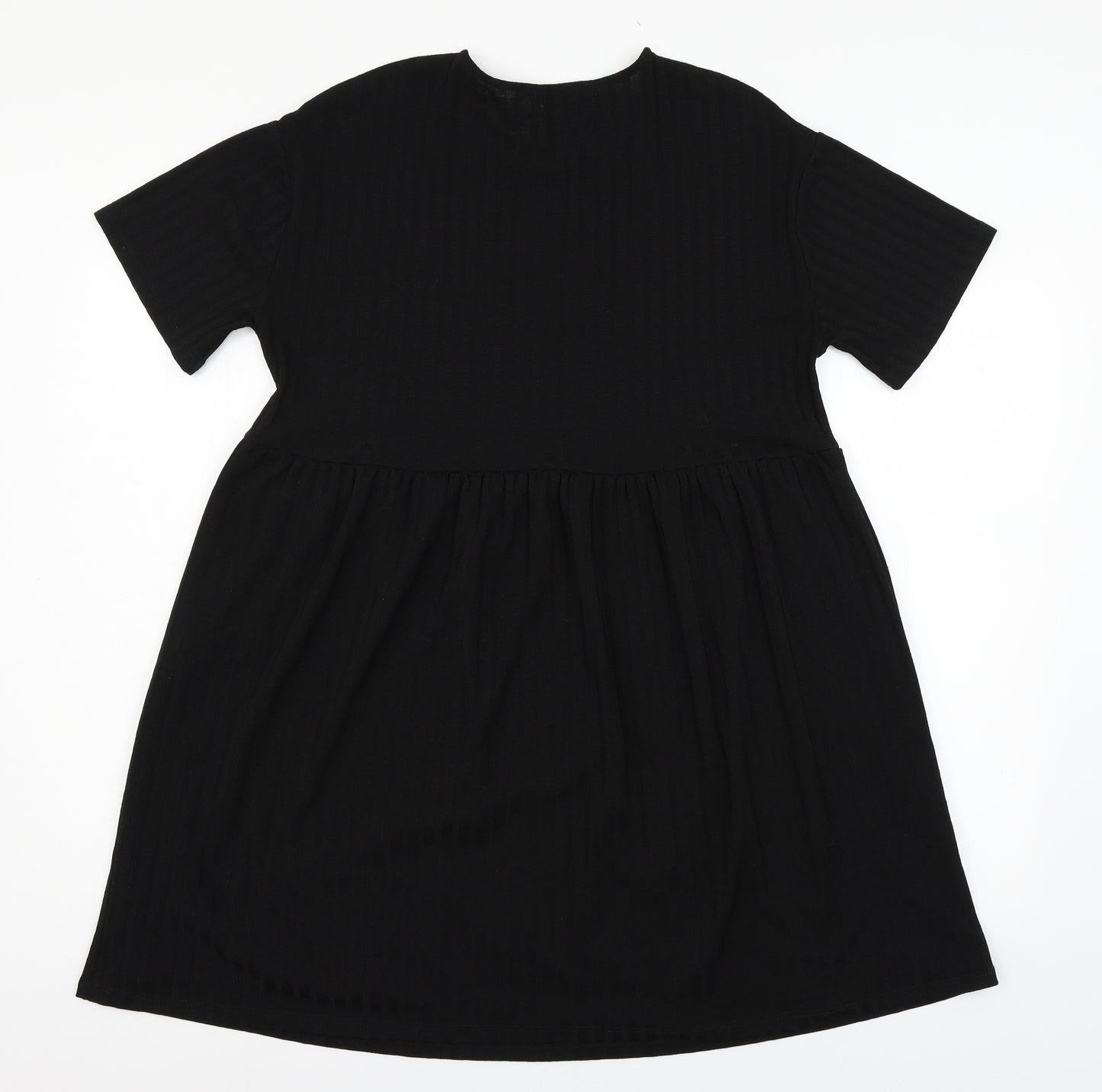 Pull&Bear Womens Black  Jersey Skater Dress  Size L