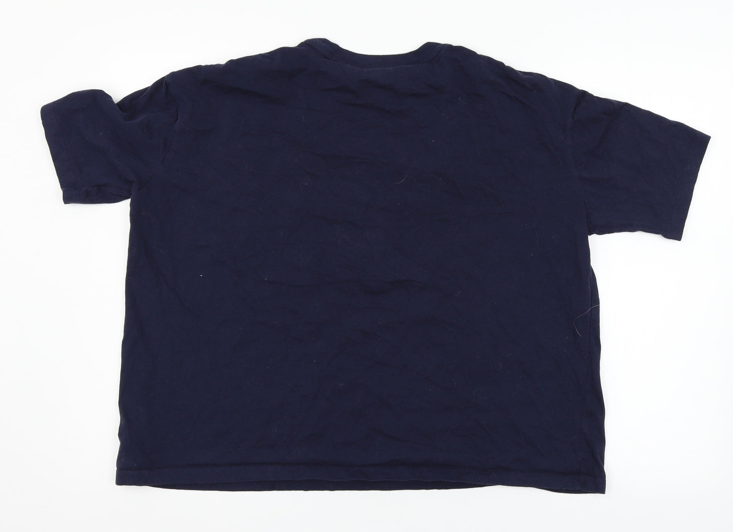 adidas Girls Blue  Jersey Basic T-Shirt Size 12-13 Years