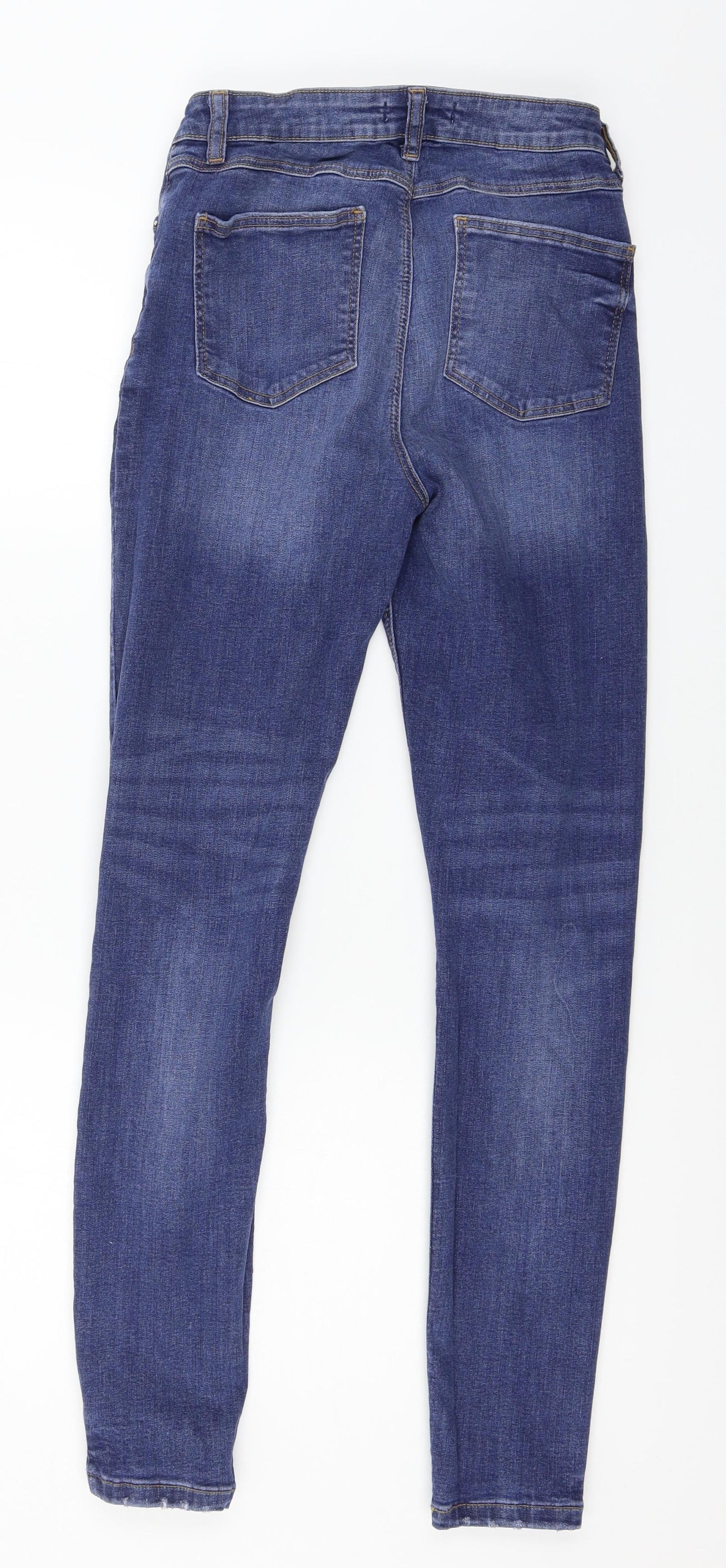Denim & Co. Womens Blue  Denim Skinny Jeans Size 10 L28 in