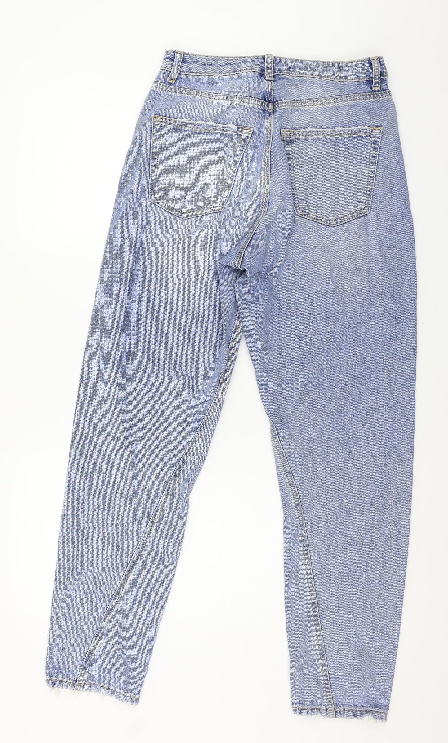 Topshop Womens Blue  Denim Tapered Jeans Size 28 in L34 in
