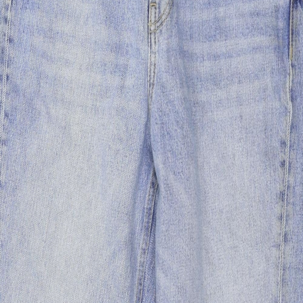 Topshop Womens Blue  Denim Tapered Jeans Size 28 in L34 in