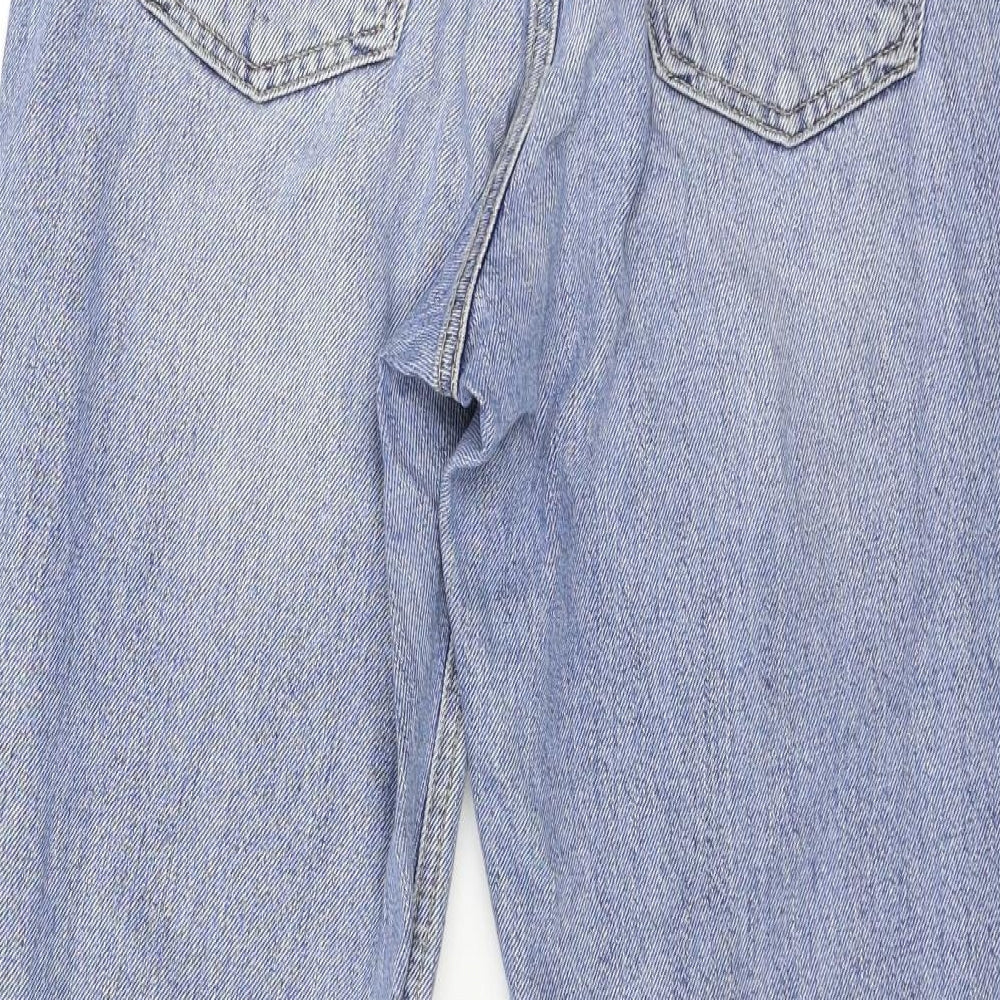 Topshop Womens Blue  Denim Tapered Jeans Size 28 in L34 in