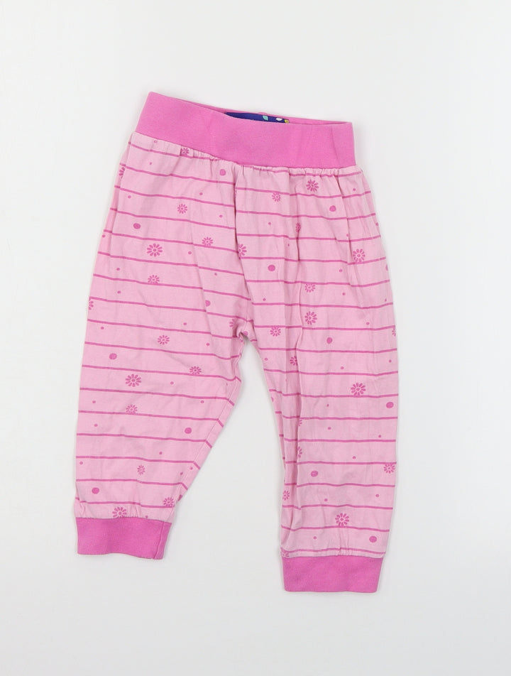 In the Night Garden Girls Pink Floral Jersey Capri Pyjama Pants Size 18-24 Months