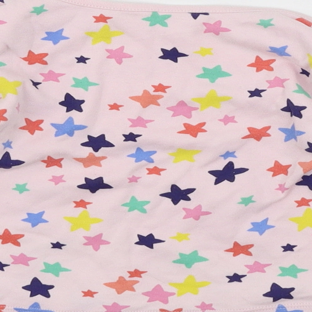 F&F Girls Pink Geometric Jersey Basic T-Shirt Size 18-24 Months