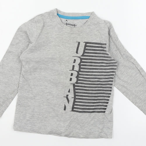 Matalan Boys Grey  Jersey Basic T-Shirt Size 6 Years  - Urban