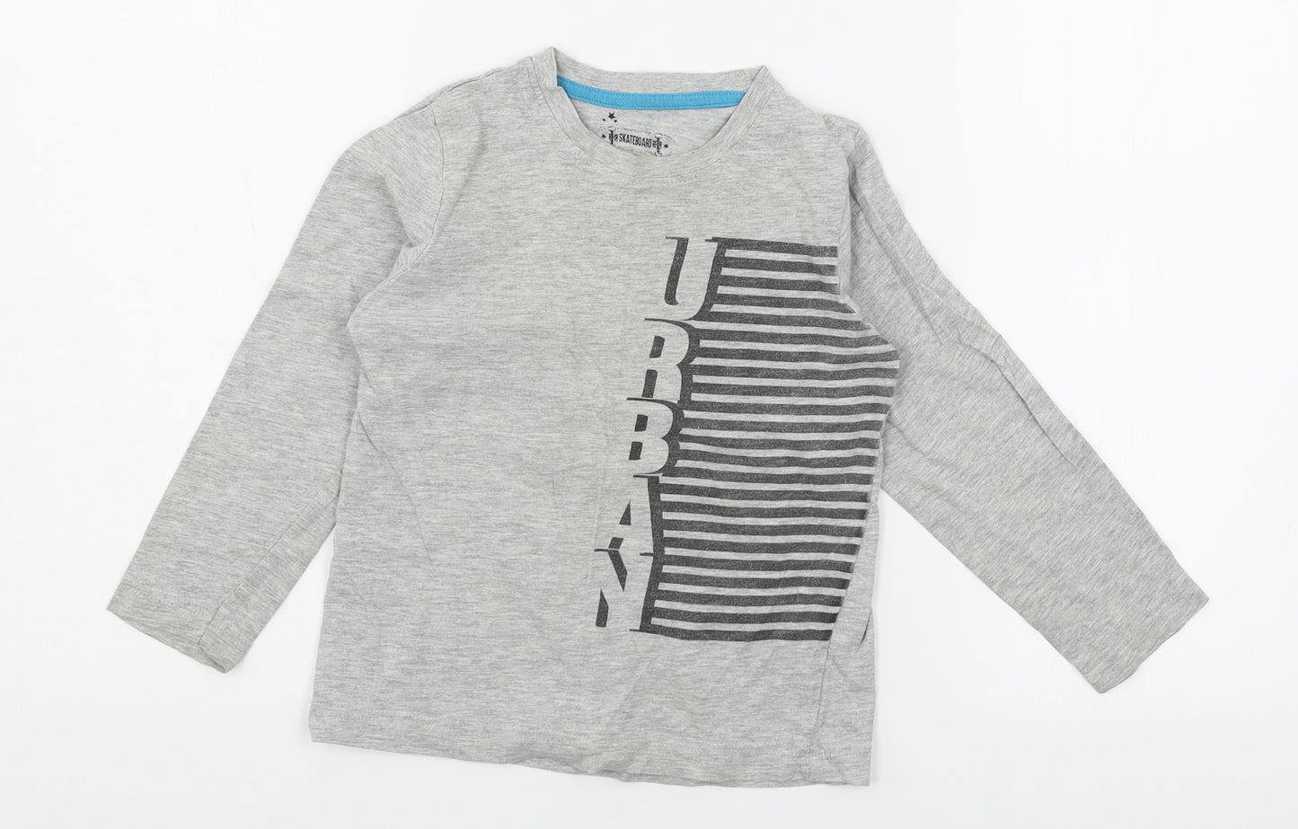 Matalan Boys Grey  Jersey Basic T-Shirt Size 6 Years  - Urban