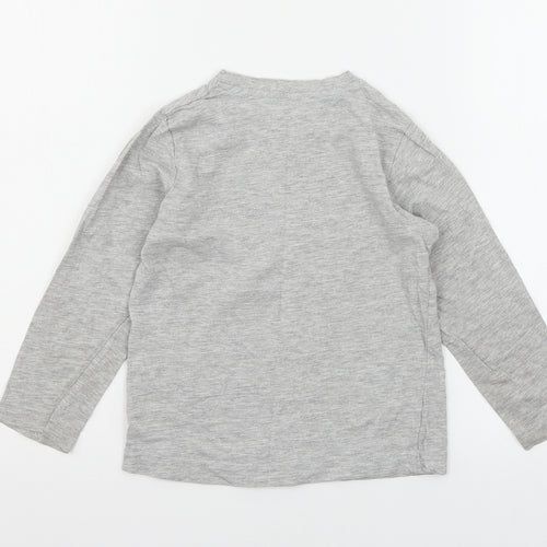 Matalan Boys Grey  Jersey Basic T-Shirt Size 6 Years  - Urban