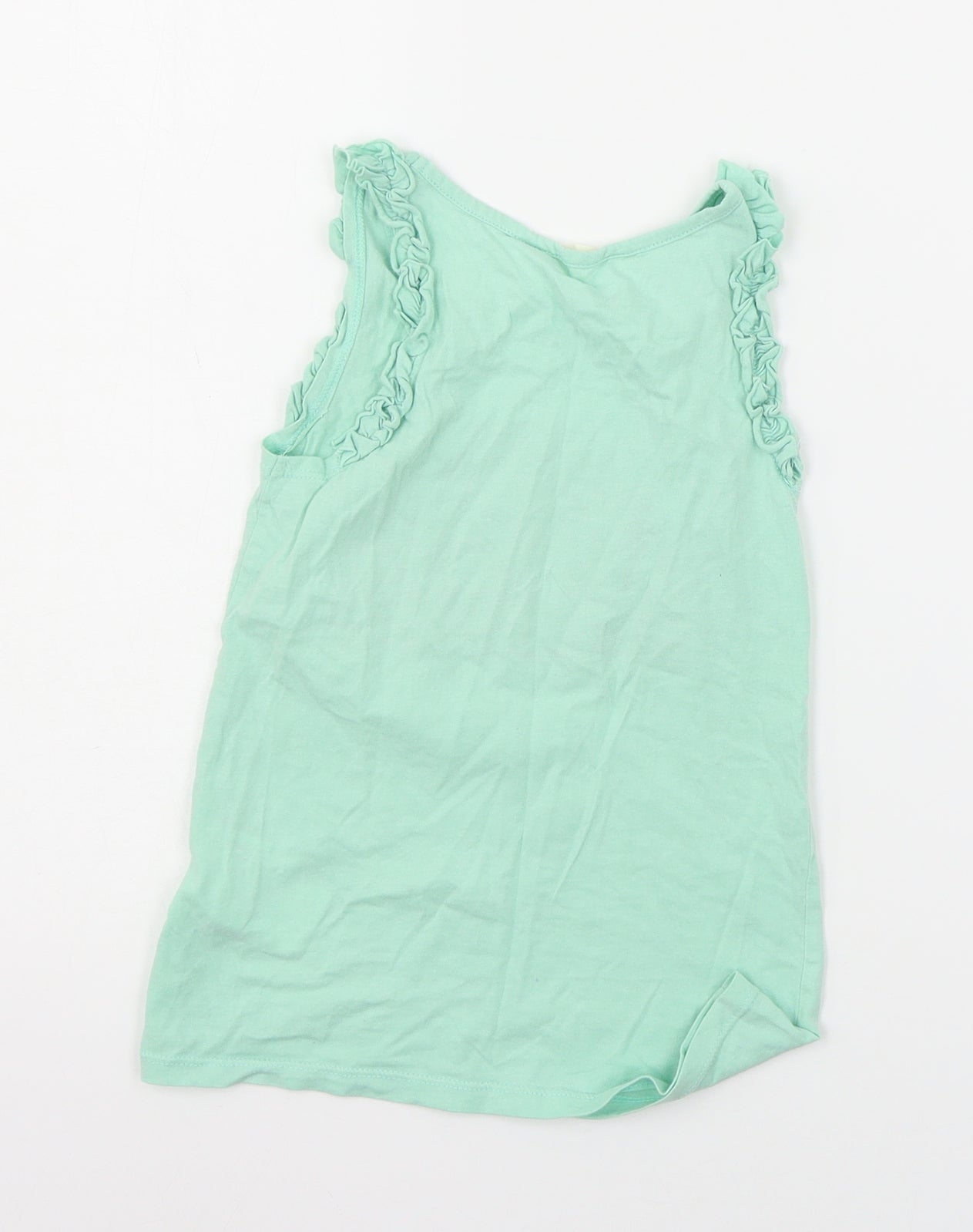 H&M Girls Green  Jersey Basic Tank Size 7-8 Years  - Watermelon
