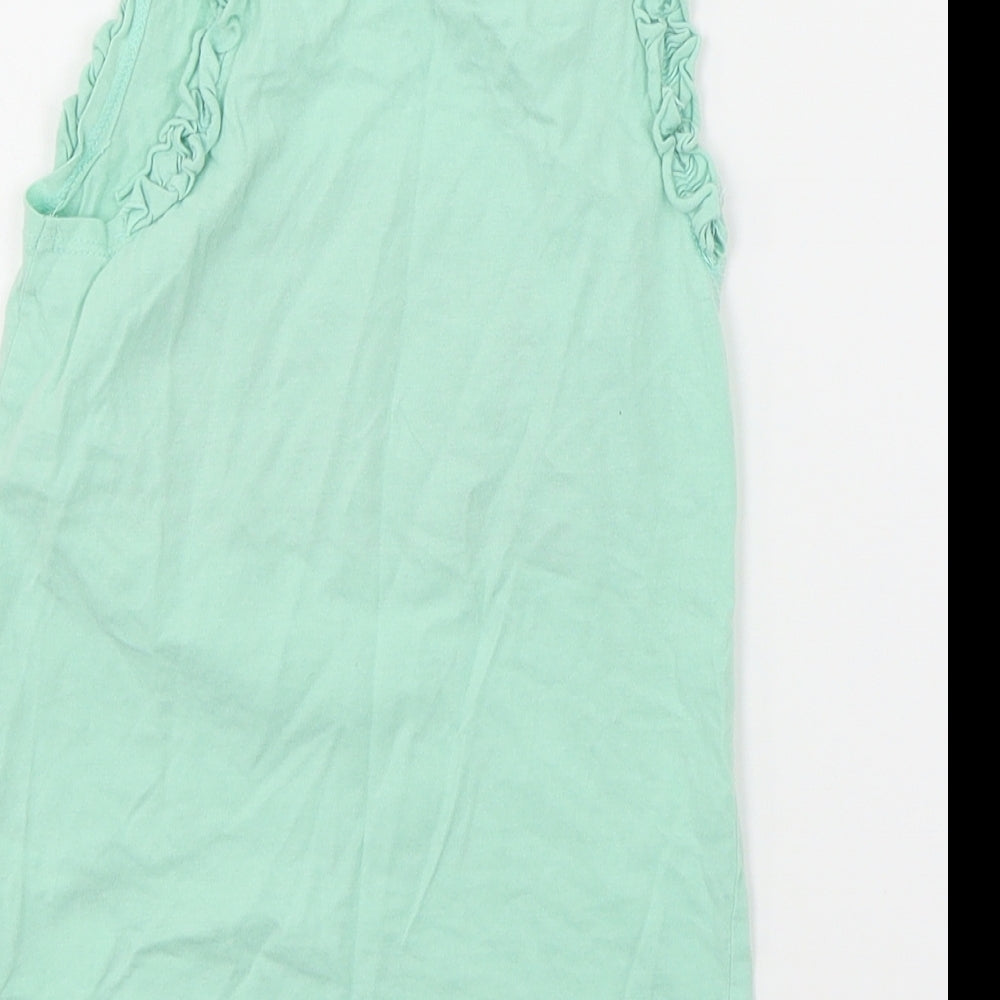 H&M Girls Green  Jersey Basic Tank Size 7-8 Years  - Watermelon