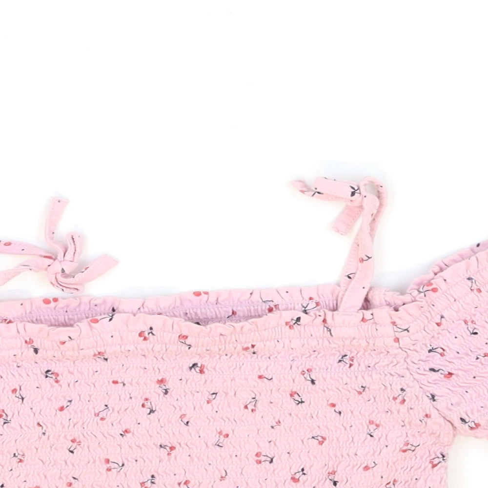 George Girls Pink Floral  Basic Tank Size 10 Years