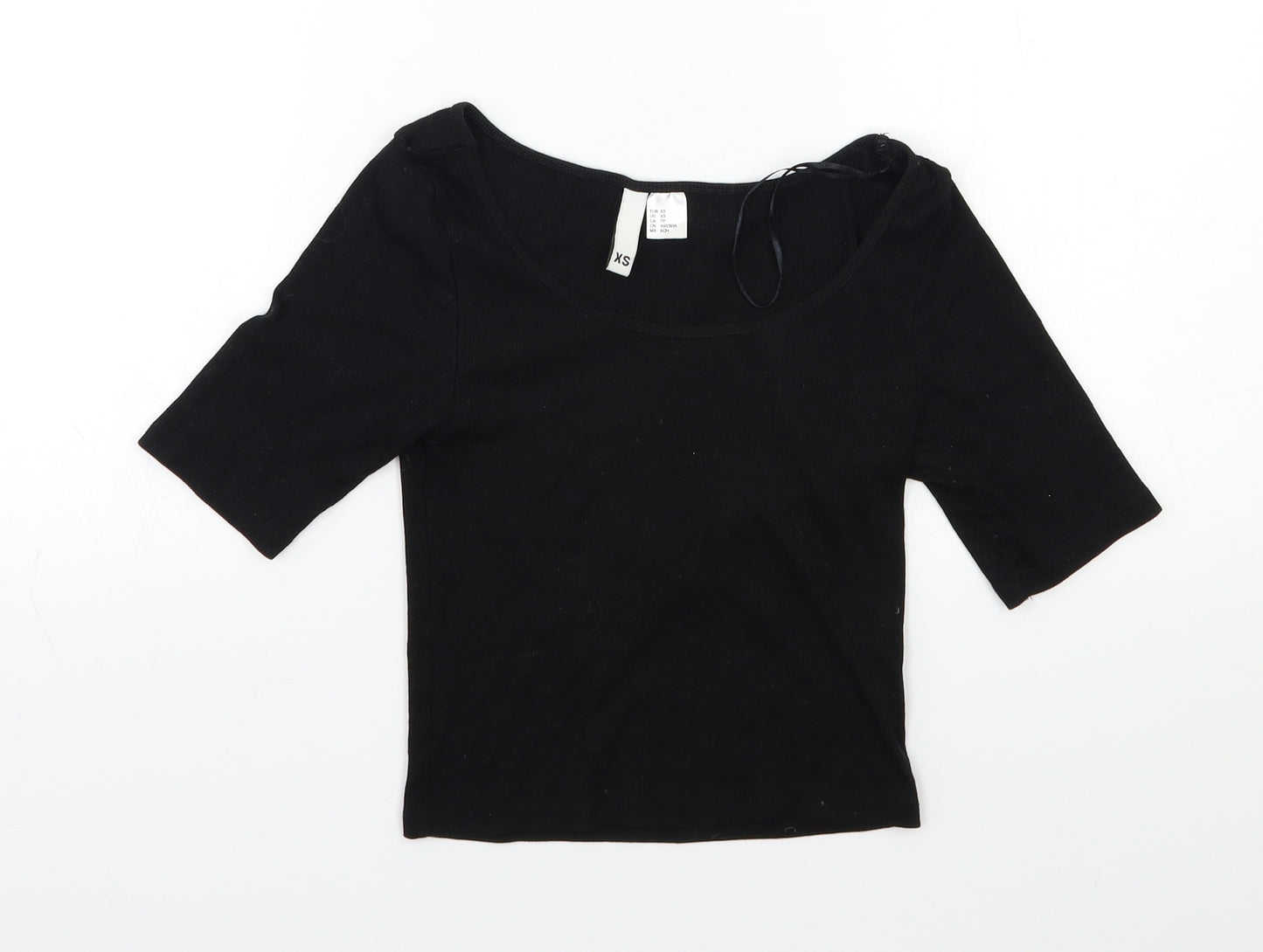 H&M Womens Black   Basic T-Shirt Size XS