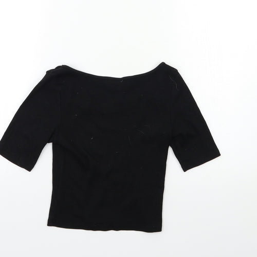 H&M Womens Black   Basic T-Shirt Size XS