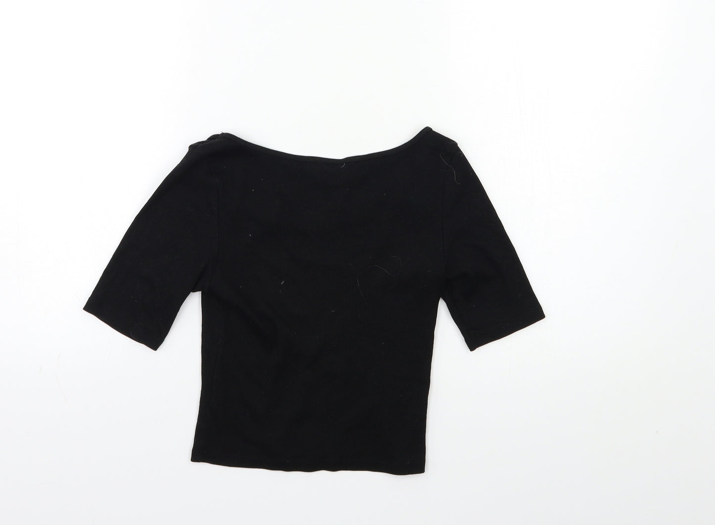 H&M Womens Black   Basic T-Shirt Size XS