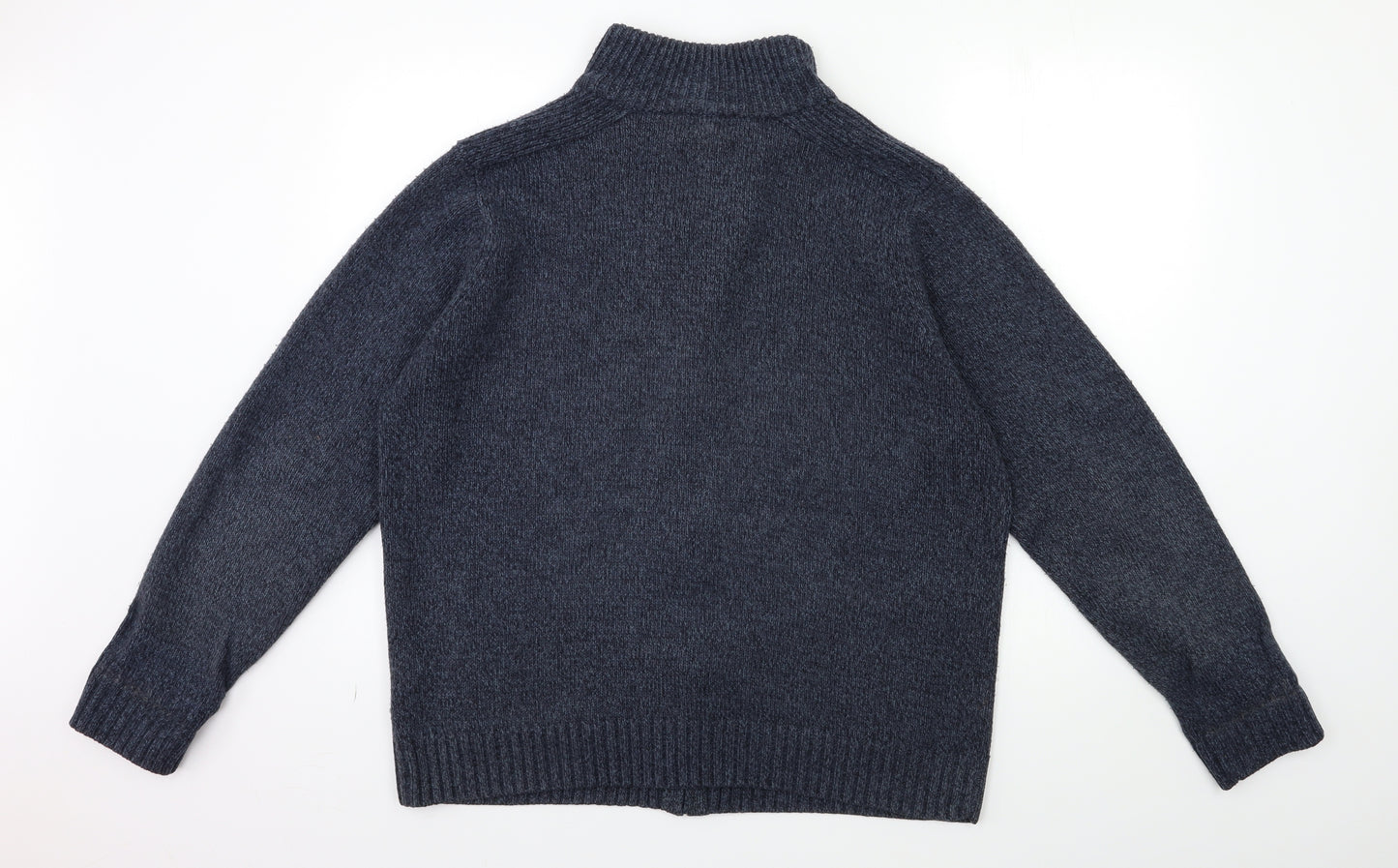 Marks and Spencer Mens Blue  Knit Cardigan Jumper Size L