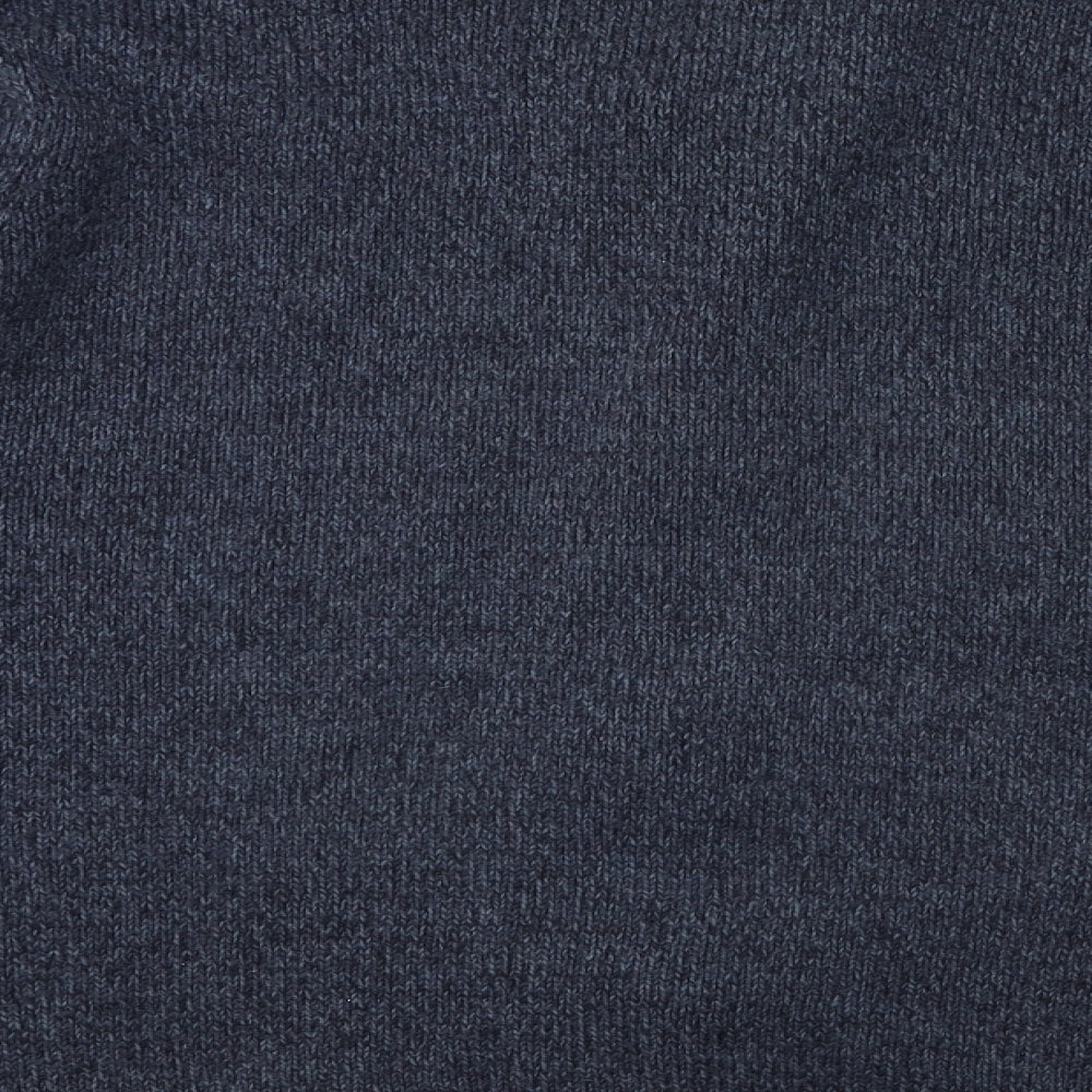 Marks and Spencer Mens Blue  Knit Cardigan Jumper Size L