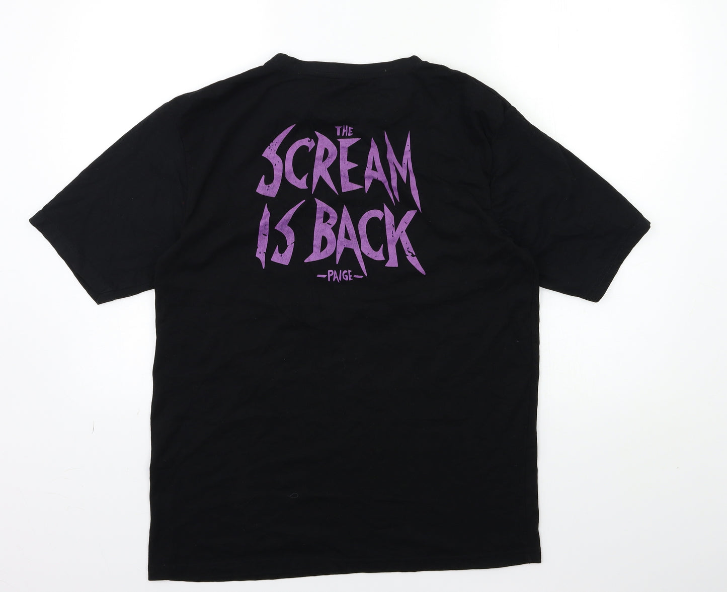 Preworn Mens Black    T-Shirt Size L