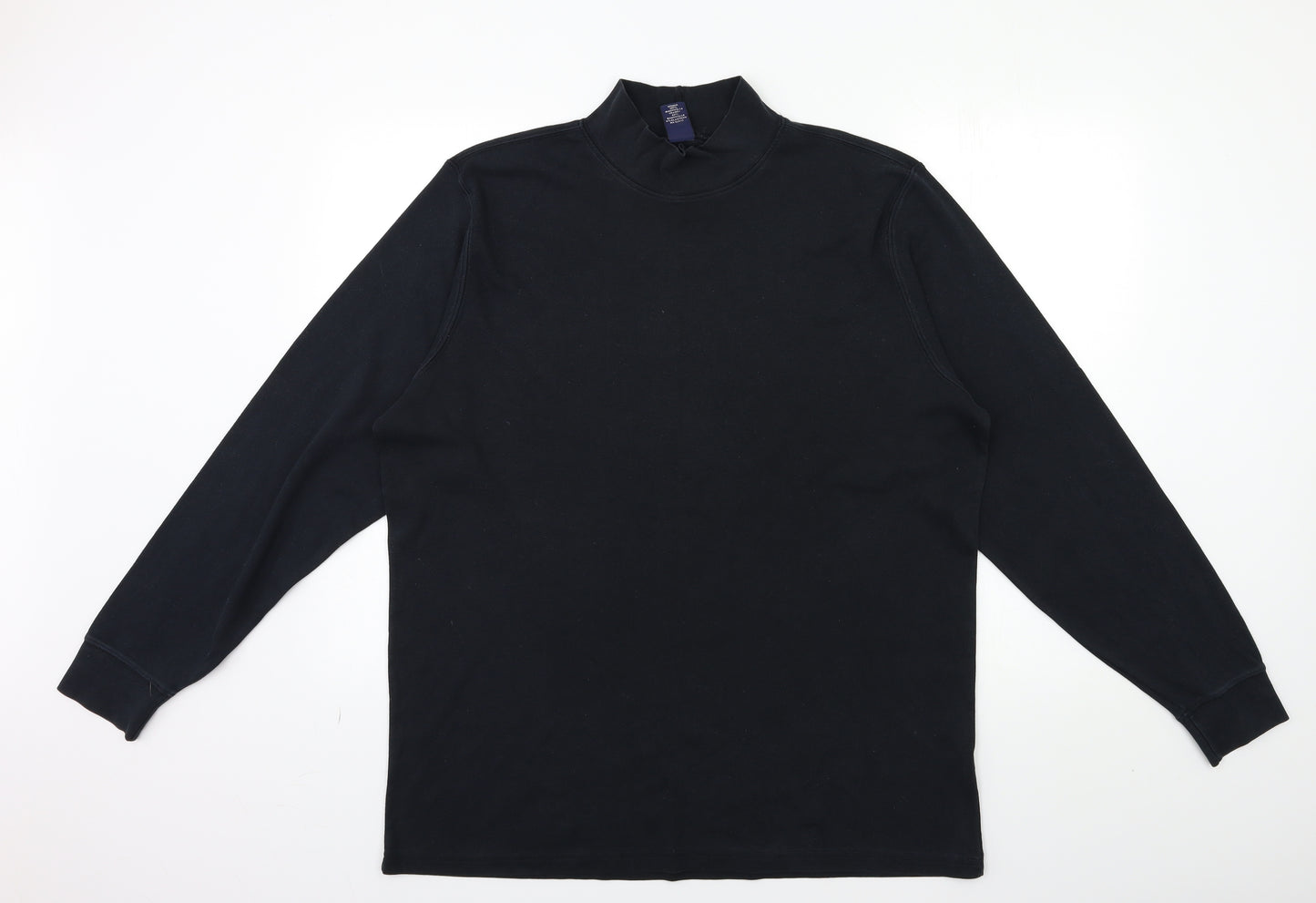 Lands' End Mens Black    T-Shirt Size L