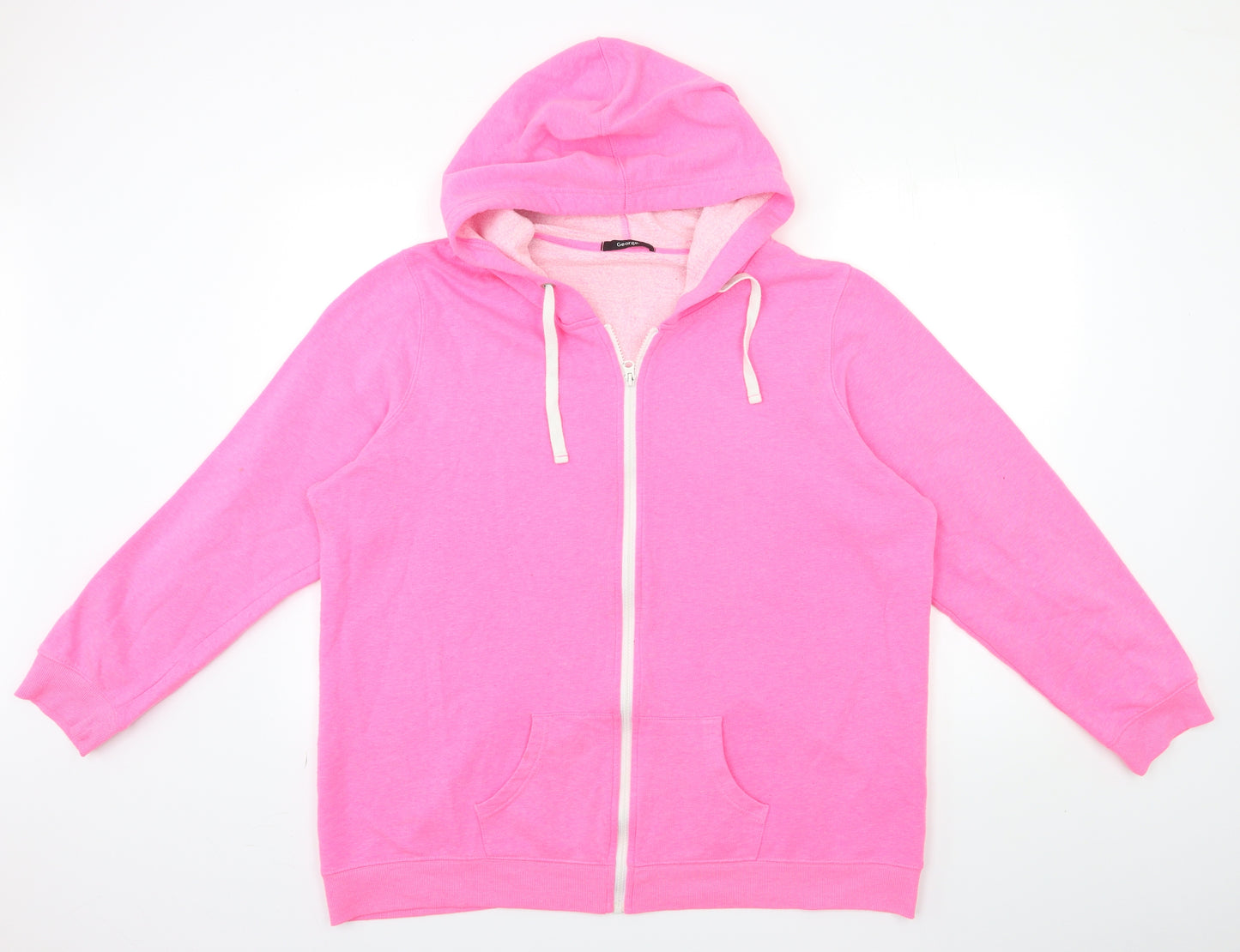 George Womens Pink   Full Zip Hoodie Size 22