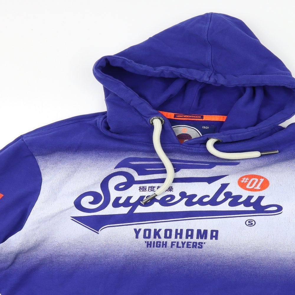 Superdry Mens Blue   Pullover Hoodie Size XL