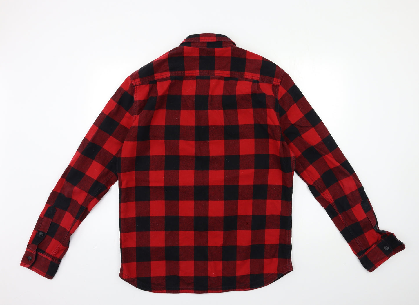 Superdry Mens Red Check   Button-Up Size XL