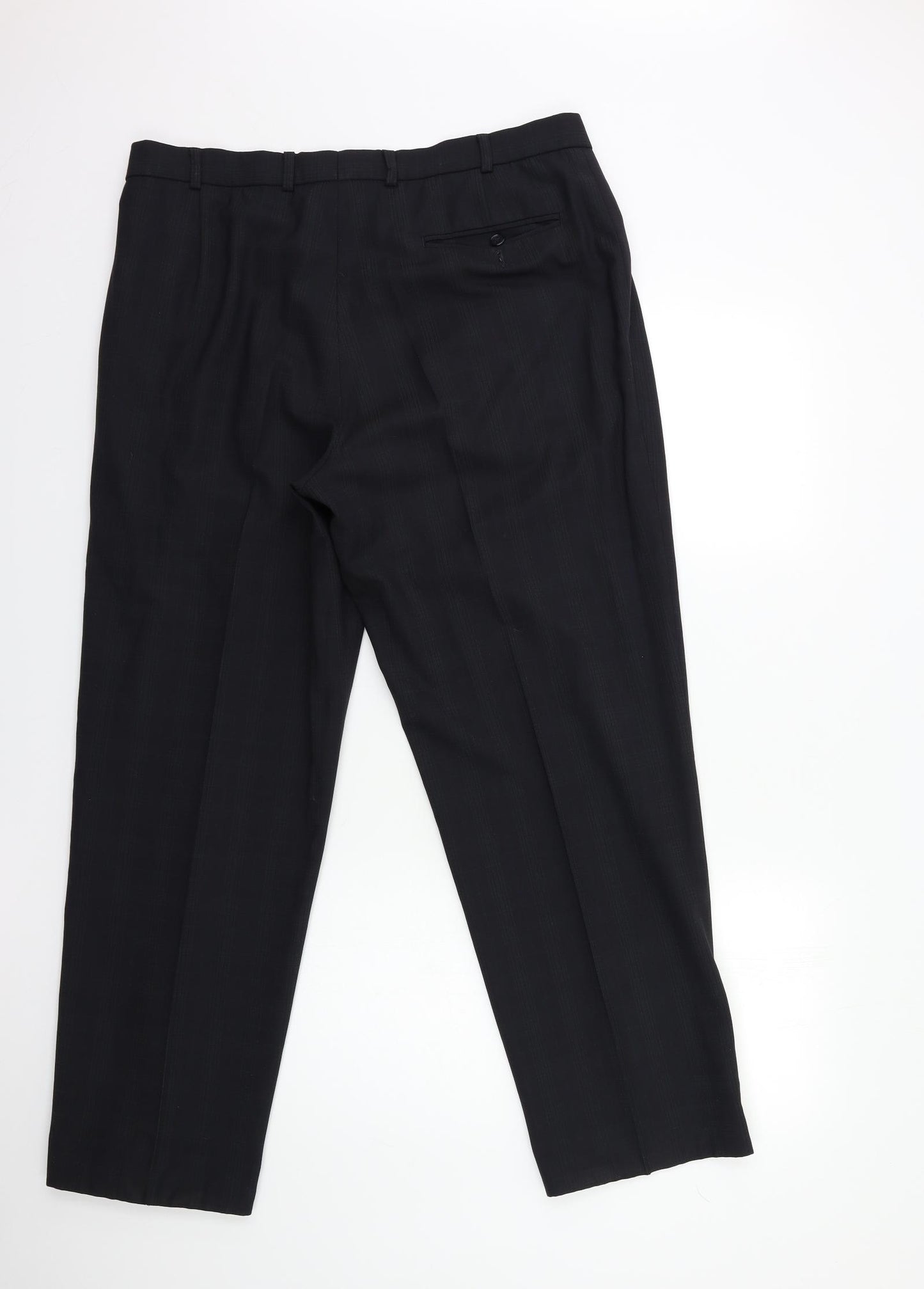 Marks and Spencer Mens Black   Trousers  Size 36 in L28 in