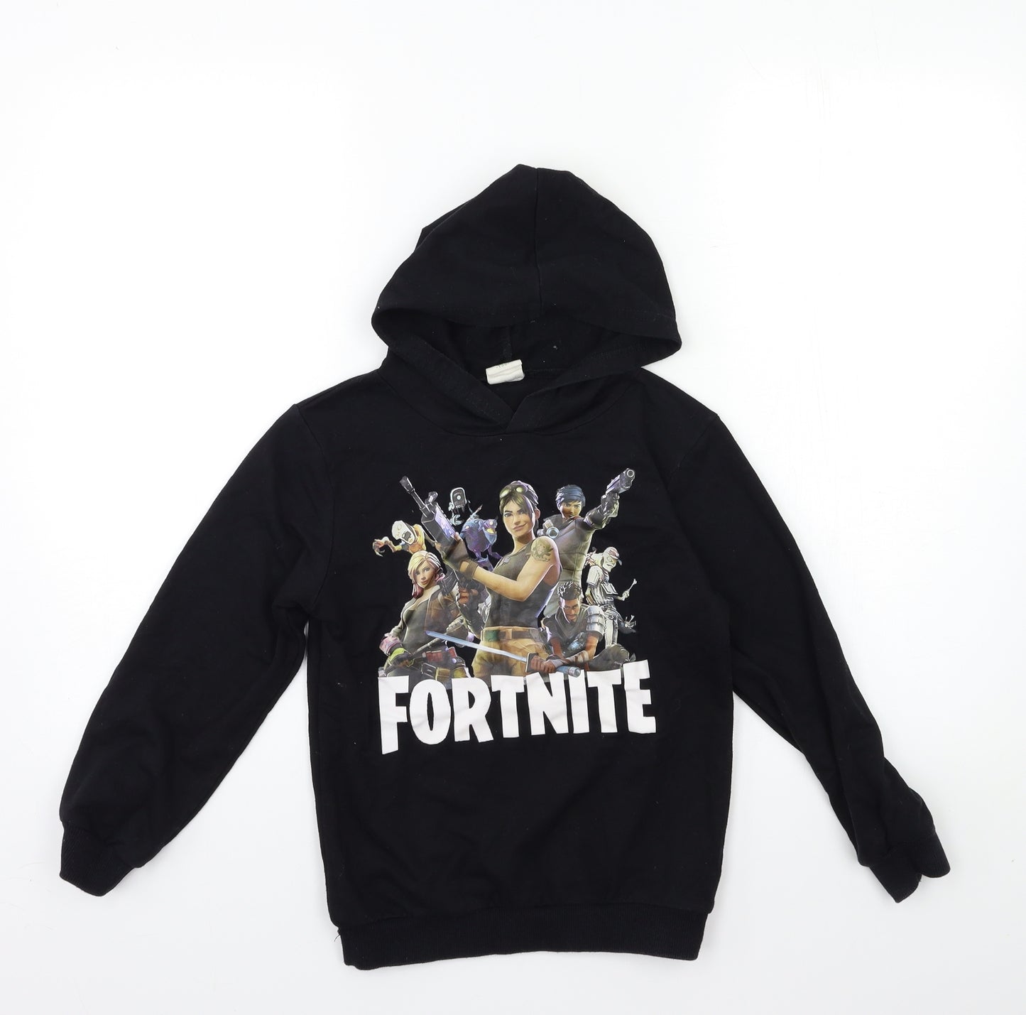 fortnight Boys Black   Pullover Hoodie Size 8 Years