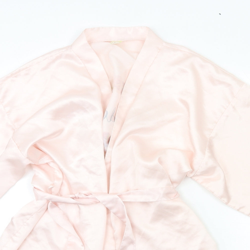 Preworn Womens Pink   Kimono Gown Size L  - Bridesmaid