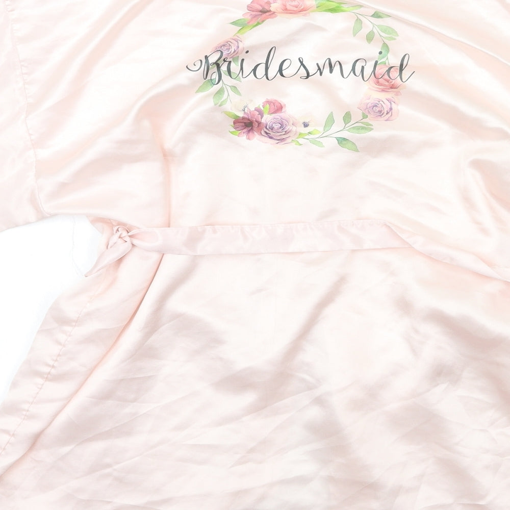Preworn Womens Pink   Kimono Gown Size L  - Bridesmaid