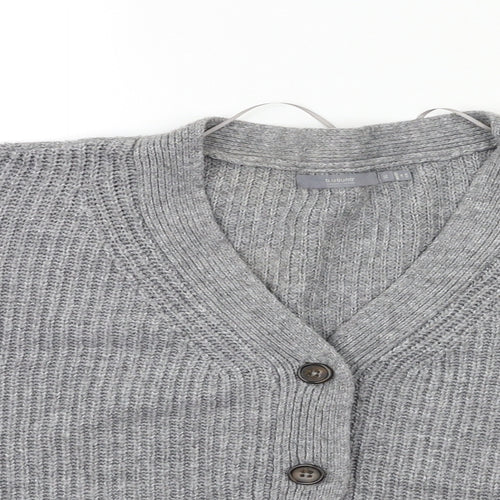 b.young Womens Grey  Knit Cardigan Jumper Size XL