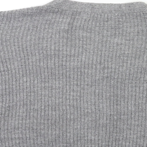 b.young Womens Grey  Knit Cardigan Jumper Size XL