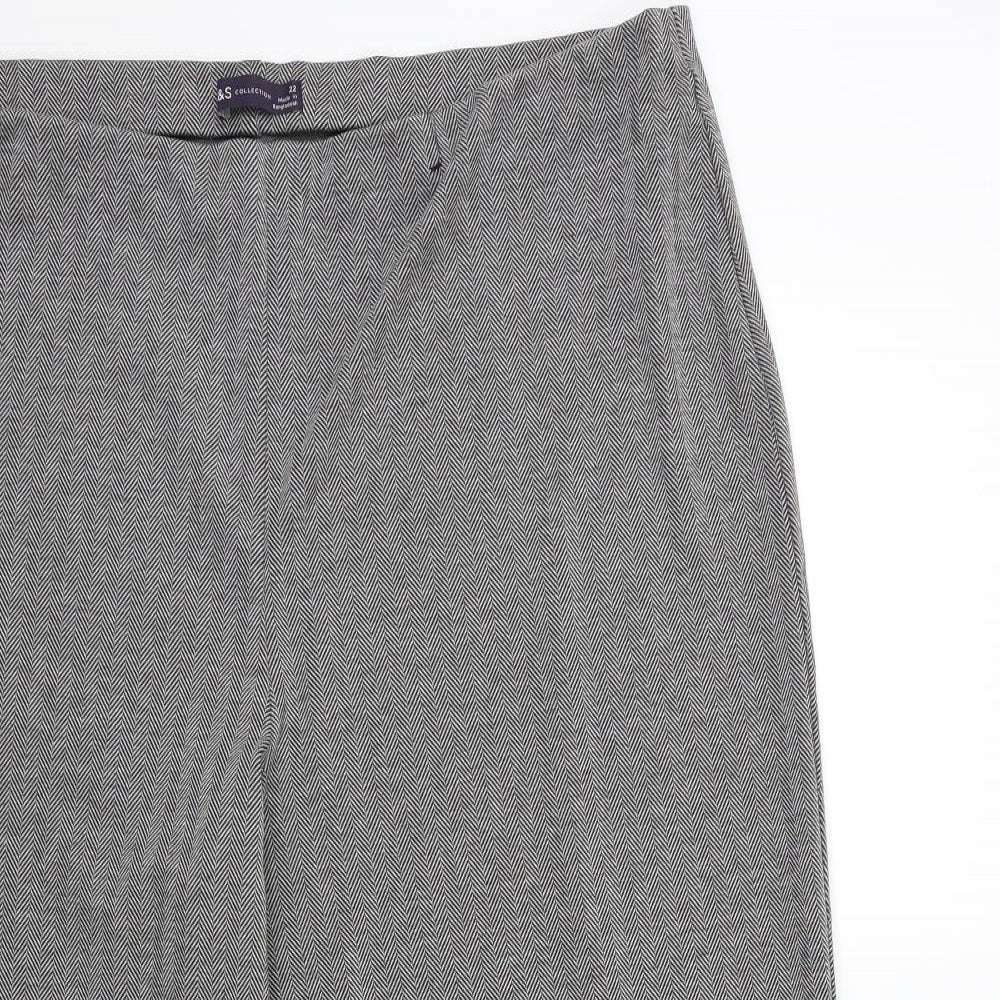 Marks and Spencer Womens Green   Trousers  Size 22 L28 in