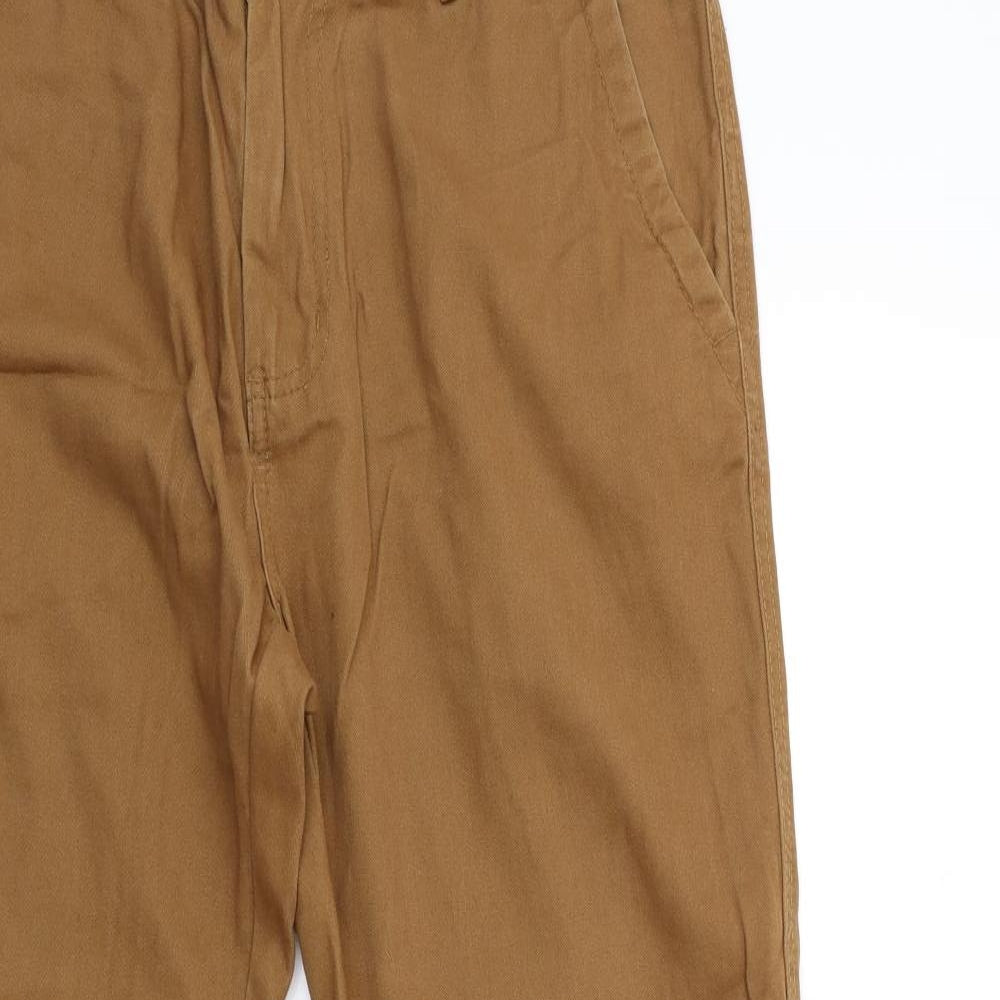 Denim & Co. Mens Brown   Chino Trousers Size 32 in L30 in