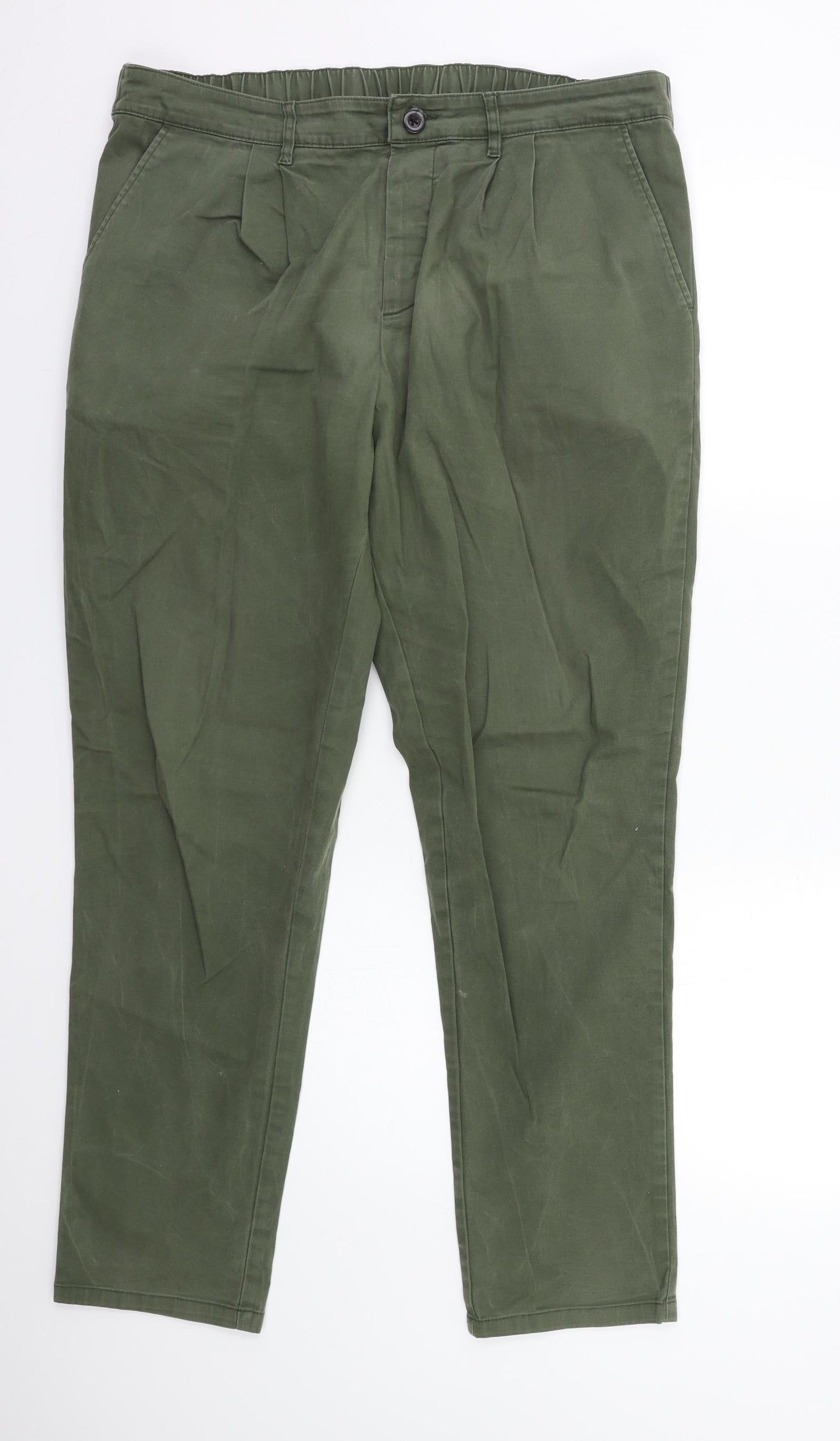 ASOS Mens Green   Chino Trousers Size 36 in L34 in