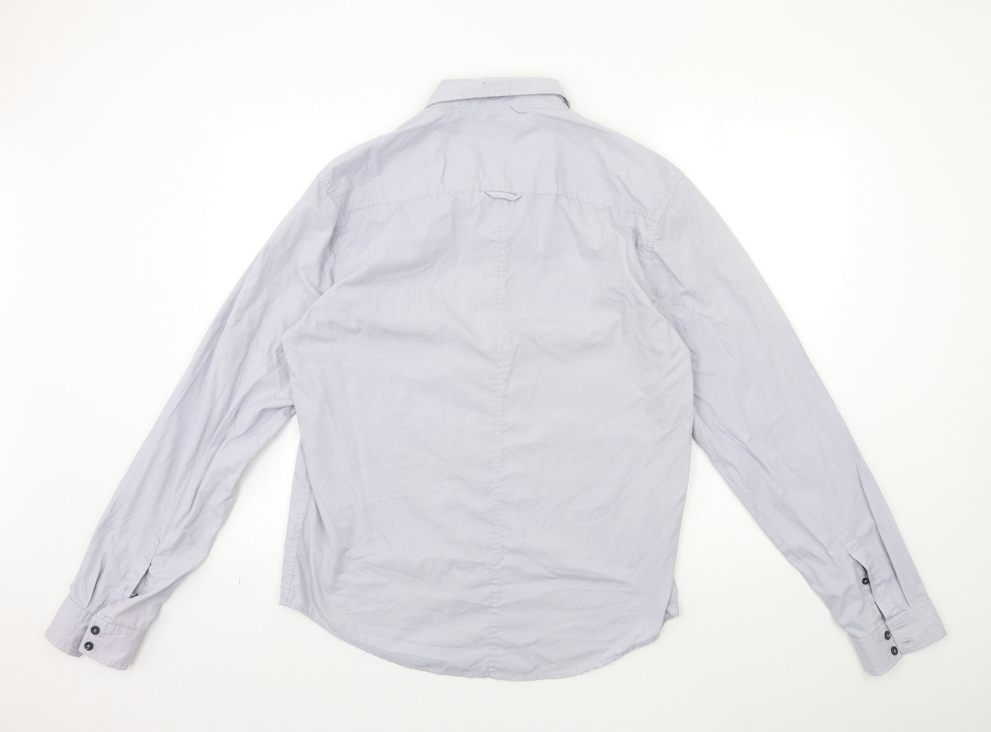 Smith & Jones Mens Grey    Dress Shirt Size L