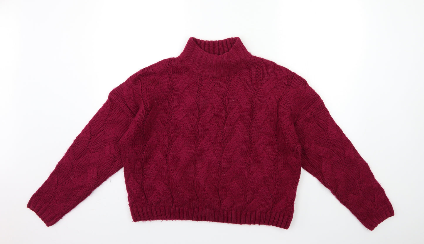 M&Co Womens Pink  Knit Pullover Jumper Size 12