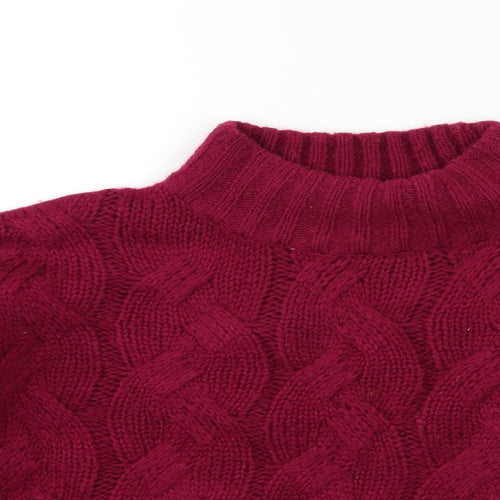 M&Co Womens Pink  Knit Pullover Jumper Size 12