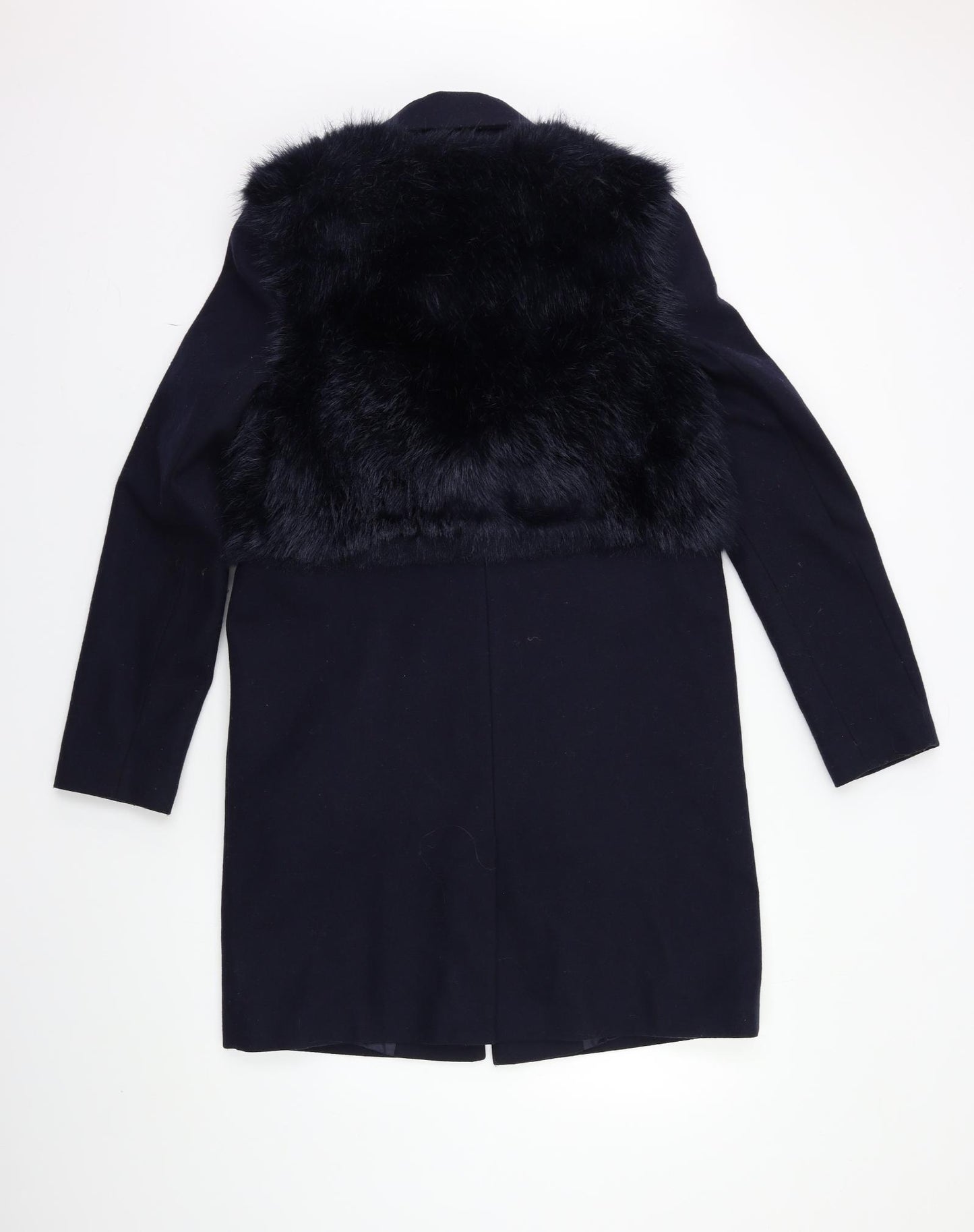 Topshop Womens Blue   Overcoat Coat Size 10