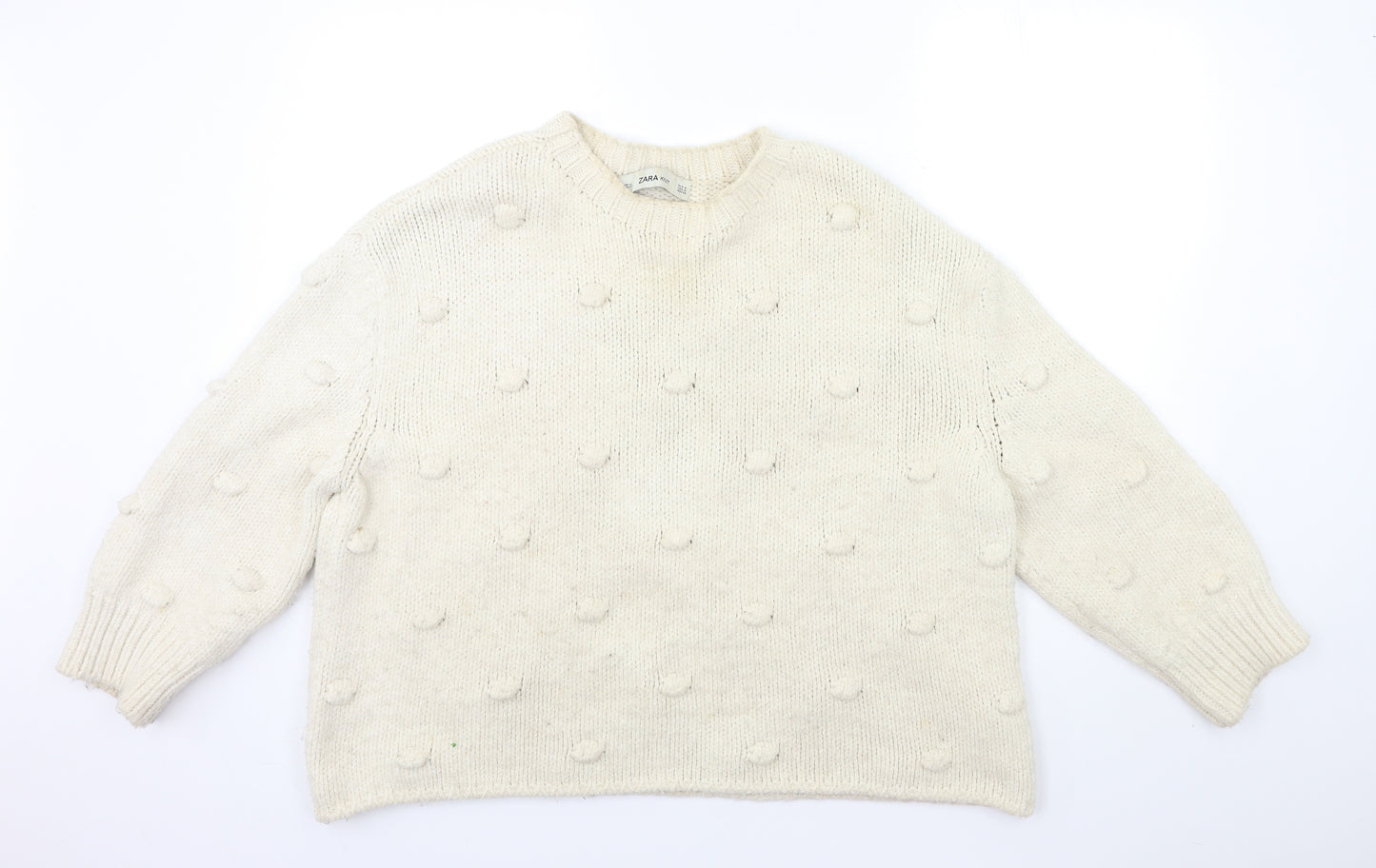 Zara Womens Beige  Knit Pullover Jumper Size M