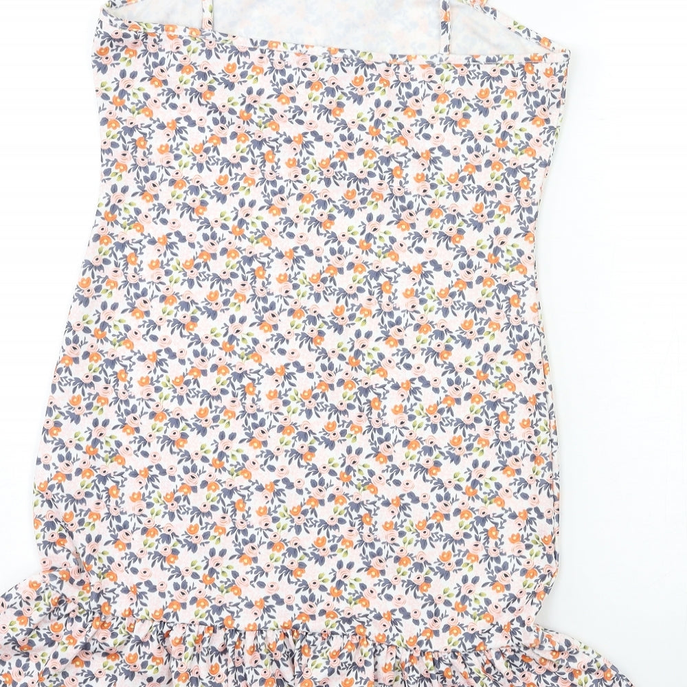 SheIn Womens Pink Floral  Mini  Size L