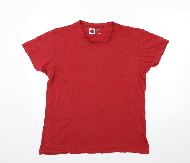 Preworn Mens Red T-Shirt Size L