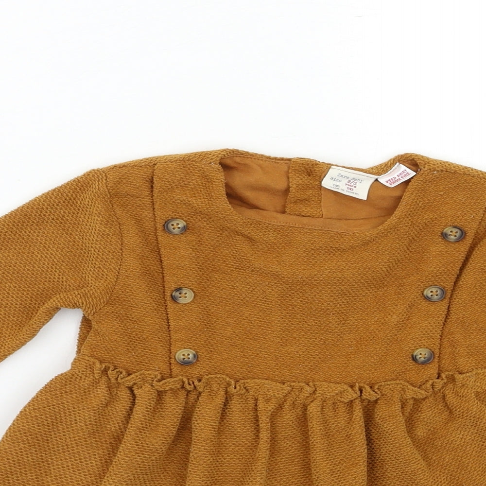 Zara Baby Brown   Fit & Flare  Size 24 Months