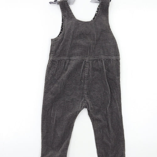 Zara Girls Grey  Corduroy Dungaree One-Piece Size 2-3 Years