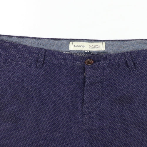 George Mens Blue   Chino Shorts Size 36 in