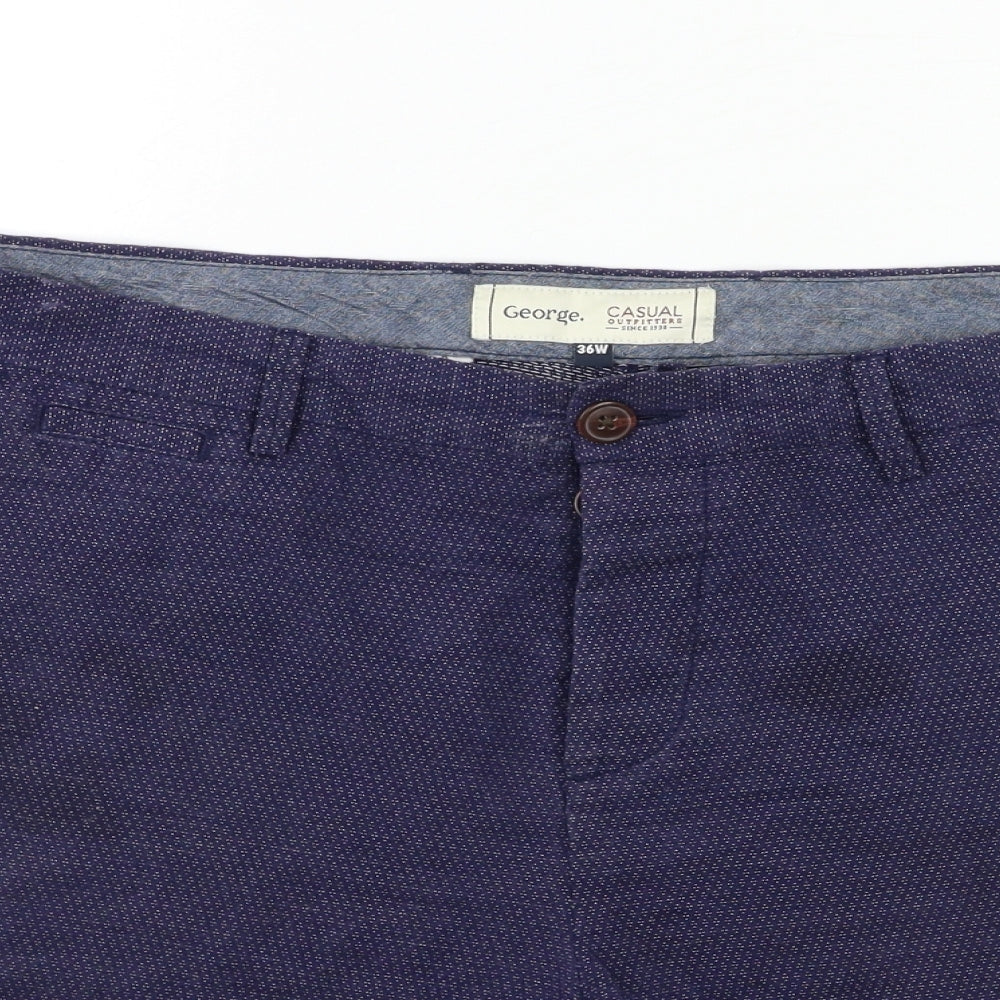 George Mens Blue   Chino Shorts Size 36 in