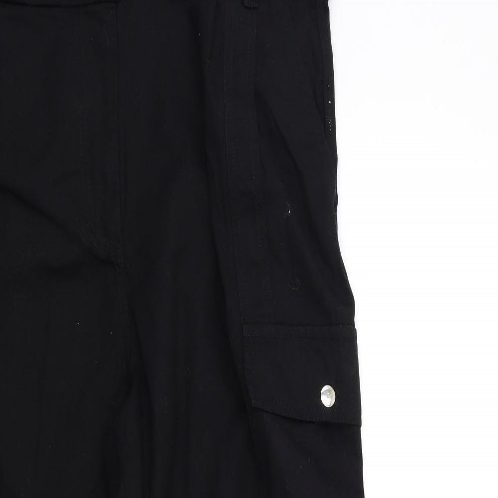 innocence Womens Black   Cargo Trousers Size 18 L25 in