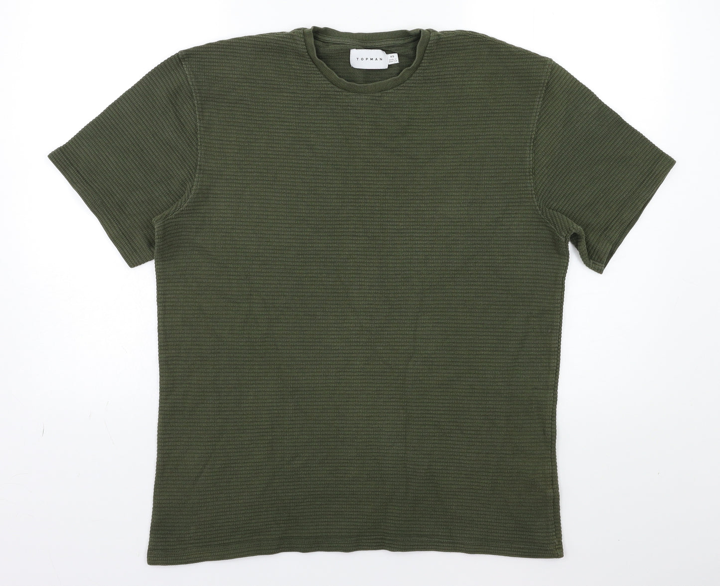 Topman Mens Green    T-Shirt Size XS