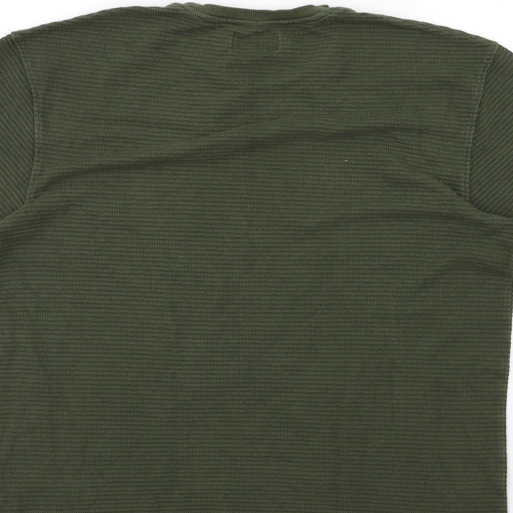 Topman Mens Green    T-Shirt Size XS