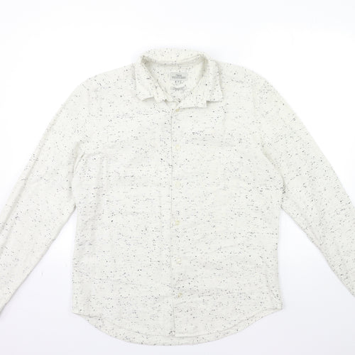 NEXT Mens White    Button-Up Size M